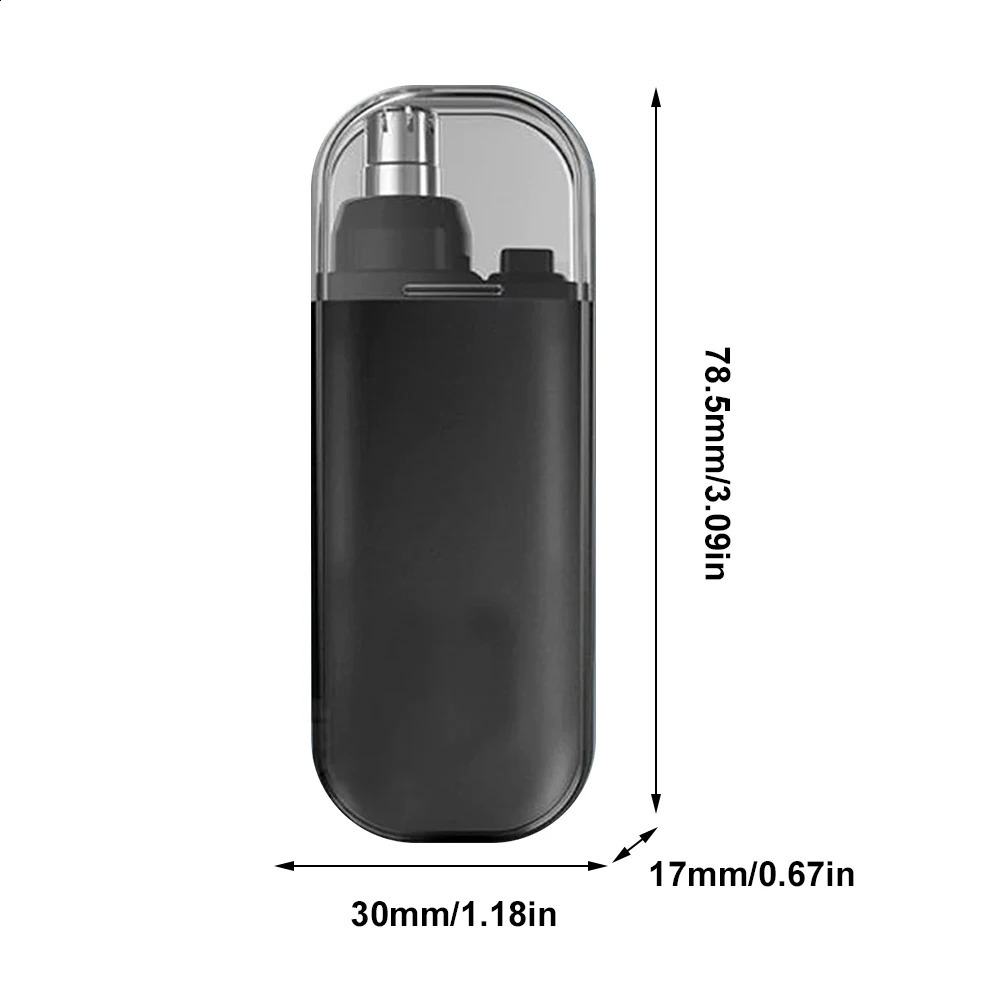 Electric Nose Hair Clipper Trimmer Nose Ears Hair Eyebrow Trimmer Painless Dual-Edge Blades USB Charging Washable For Face Care 241226