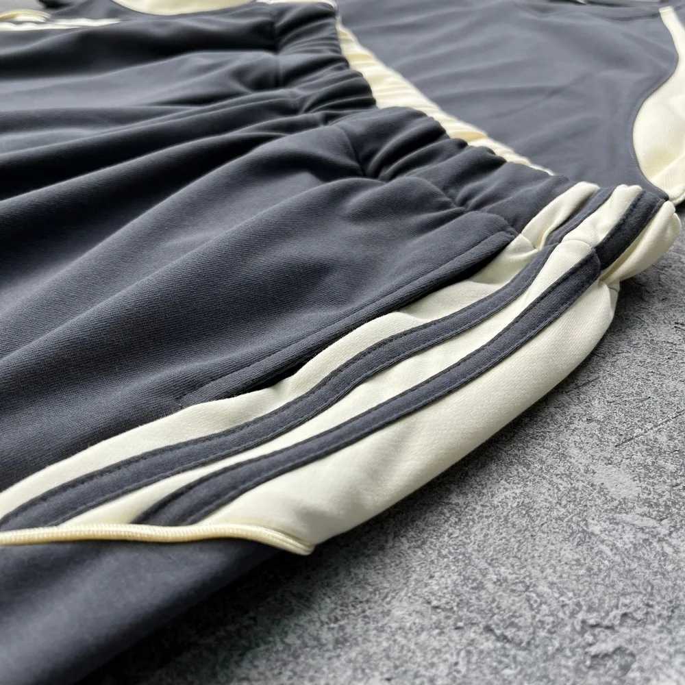Casual Patchwork Shorts For Men Women Knee Length Baggy Pants Vintage Mens Clothing Summer High Street Streetwear Y2k ClothesXJ241226
