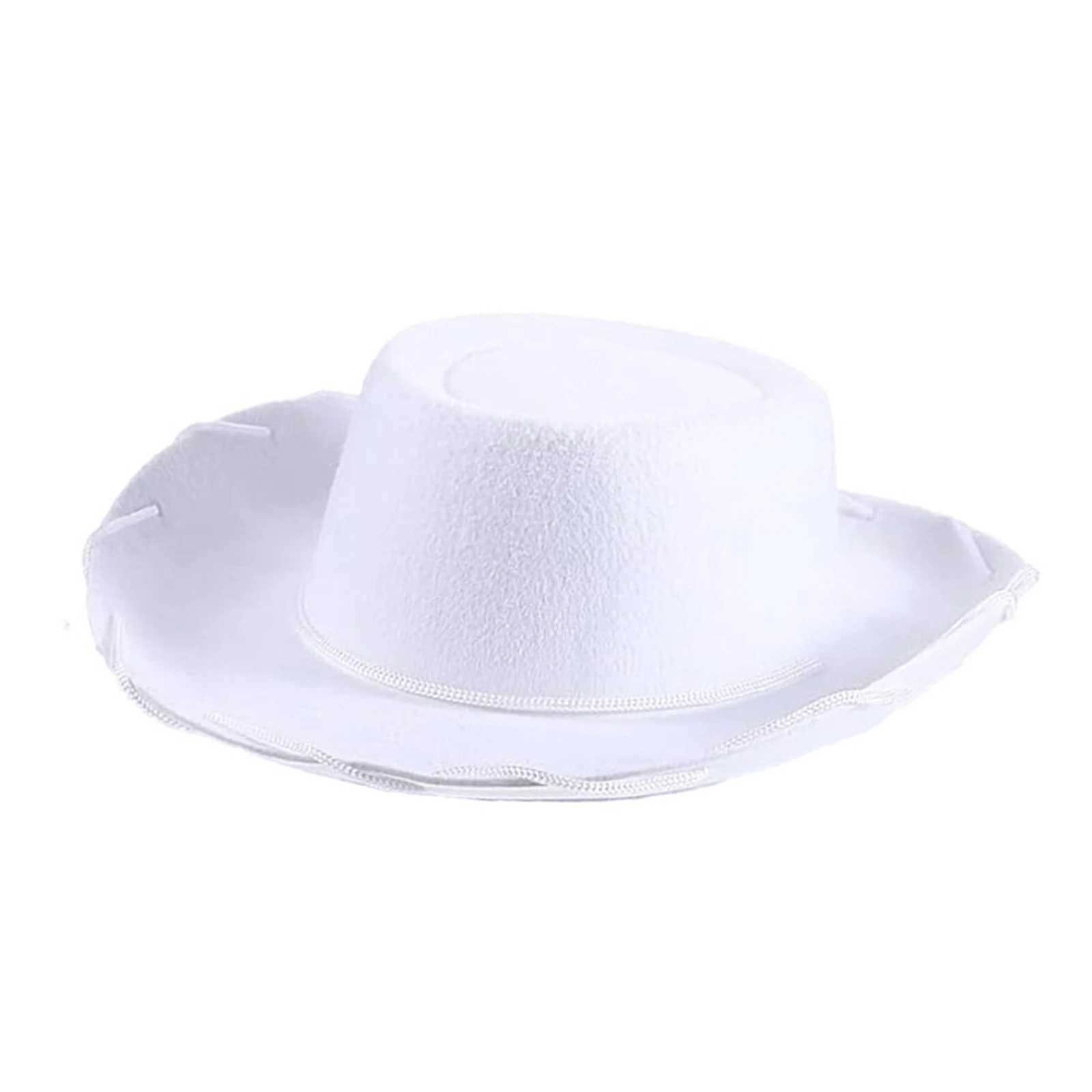 2024 New Fashion Adjustable Chin Str Cowboy Hat Western Womens Clothing Theme Party Hat W241225
