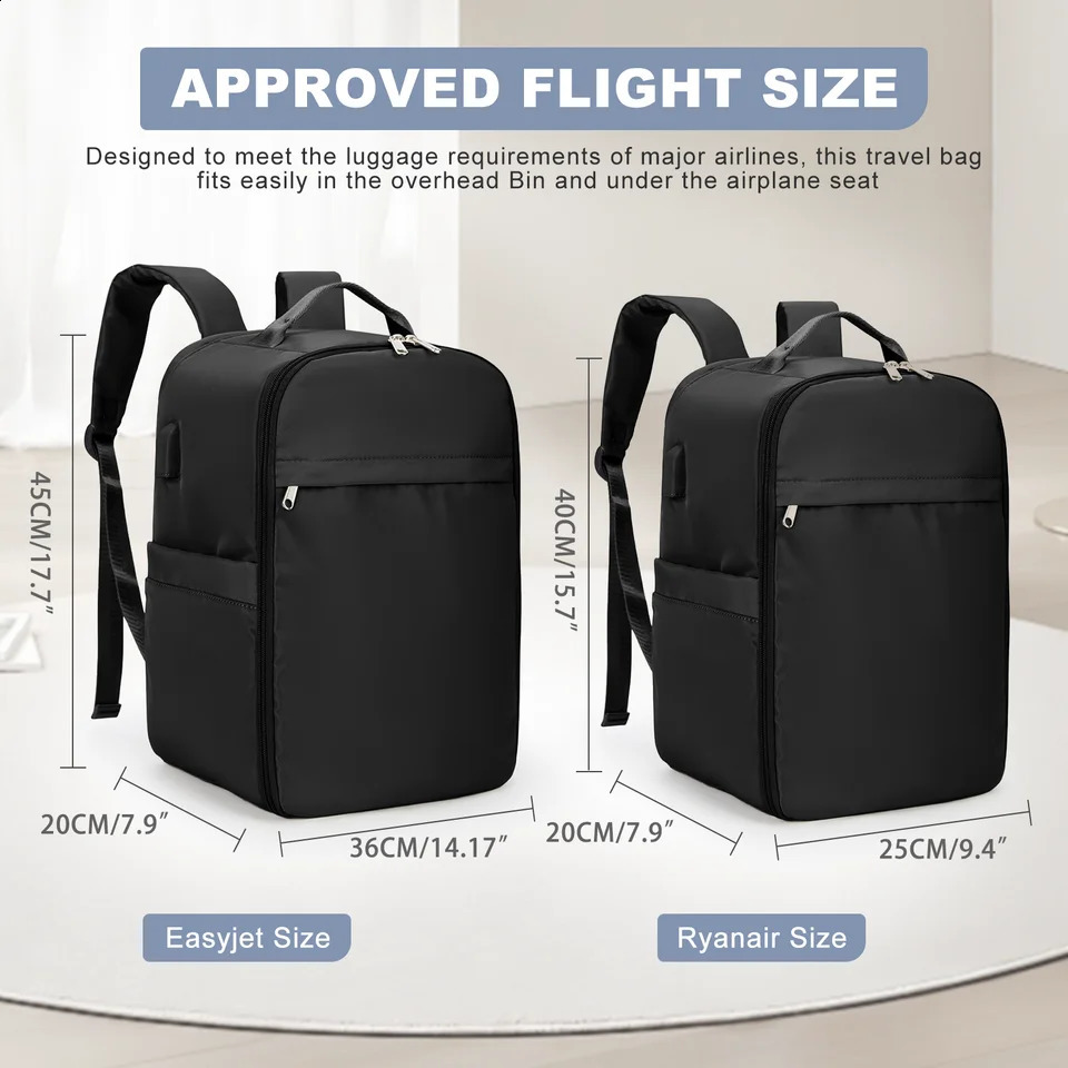 Ryanair Backpack 40x20x25 Cabin Bag Hand Luggage Travel Backpack for Easyjet Cabin Bag 45x36x20 Laptop Backpack for Women/Men 241226