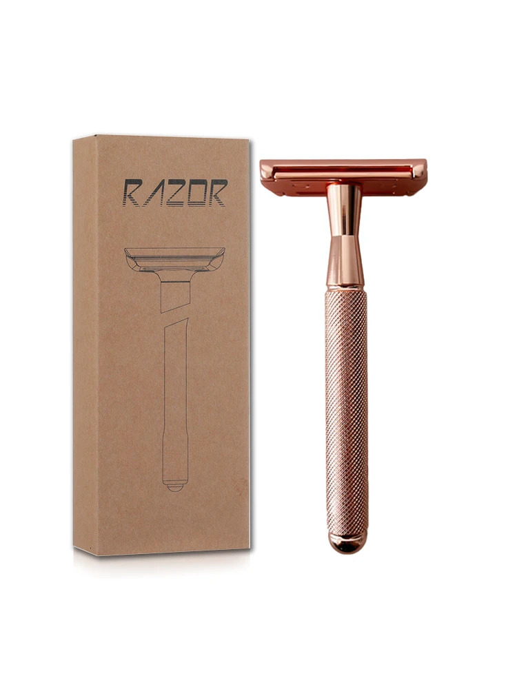Whityle Safety Manual Shaver Rose Gold Razor With Blades For Men Old Shaving Razor Fashion Style 241225