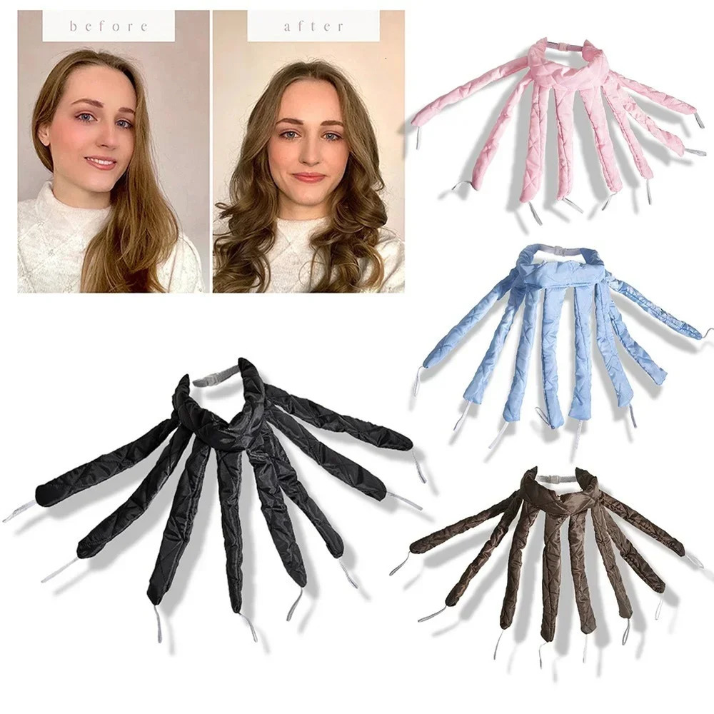 Lazy Hair Curler Hair Rollers Heatless Curling Rod Headband No Heat Silk Ribbon Curls Sleeping Wave Formers Hair Styling Tools 241225