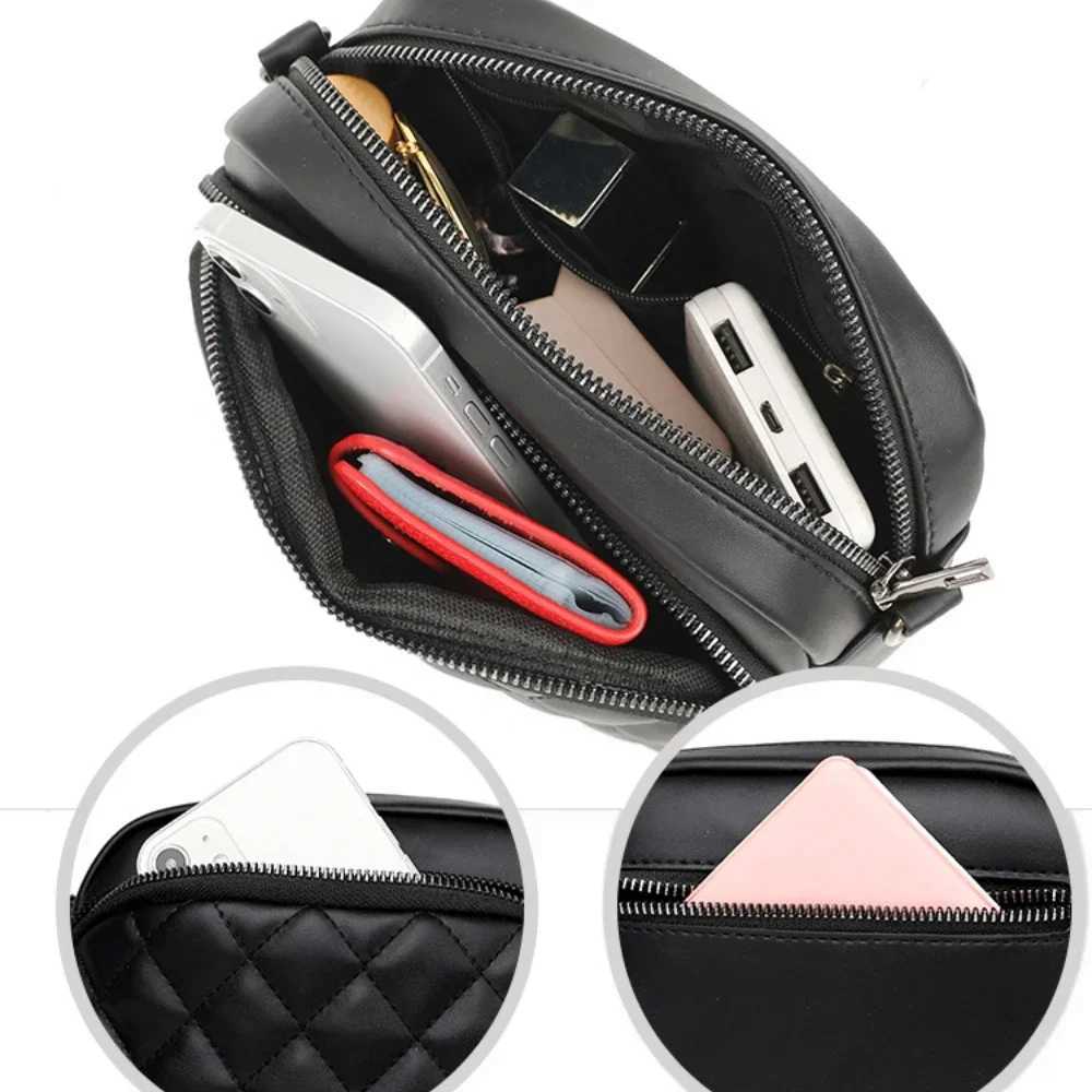 Diamd Lattice Womens Shoulder Bag Leather Female Crossbody Bags Luxury Handbags Organizer and Purses Shopping Cell Phe BagXJ241225