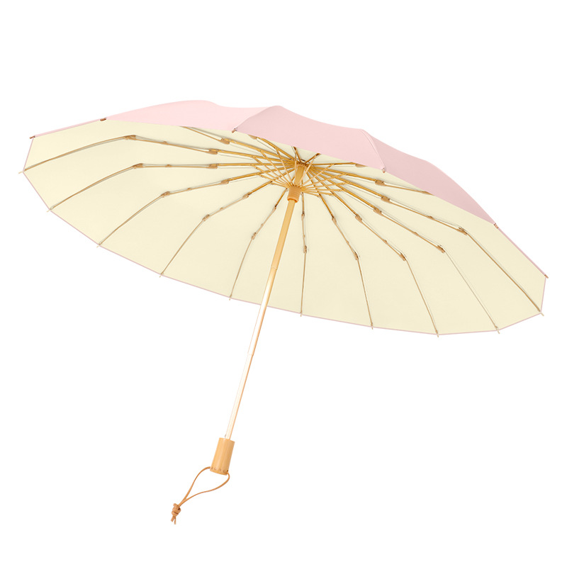 Luxury Anti-UV Sunshade Umbrella - Sturdy Frame, All-Weather Resistance, Compact Foldable Style