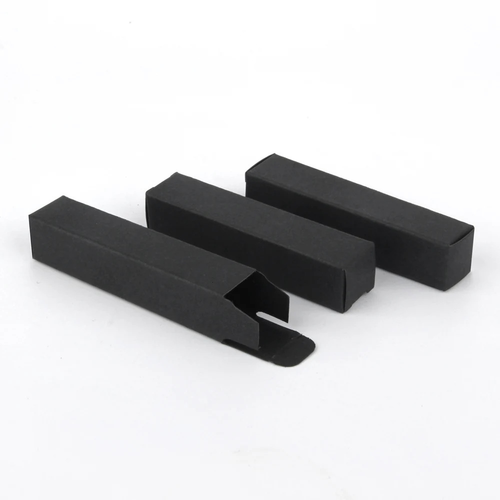 100Pcs/Lot 20x20x95mm Black Box Empty Perfume Bottle Package box Customizable Paper Boxes Packaging Custom pay Extra 241225