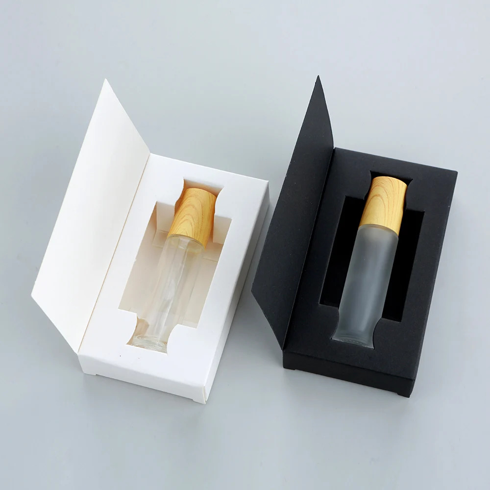20Pcs 10ml With packaging box Glass Roll on Bottle for Essential Oils Refillable Perfume Bottles with Roller Ball 241225