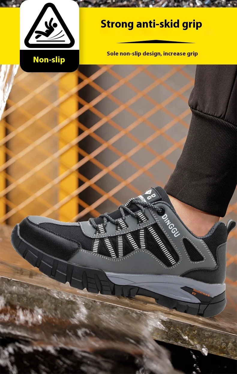 Insulation 6KV Work Safety Shoes Men Indestructible Anti-smashing Anti-puncture Protective Safety Boots Work Sneakers 241226