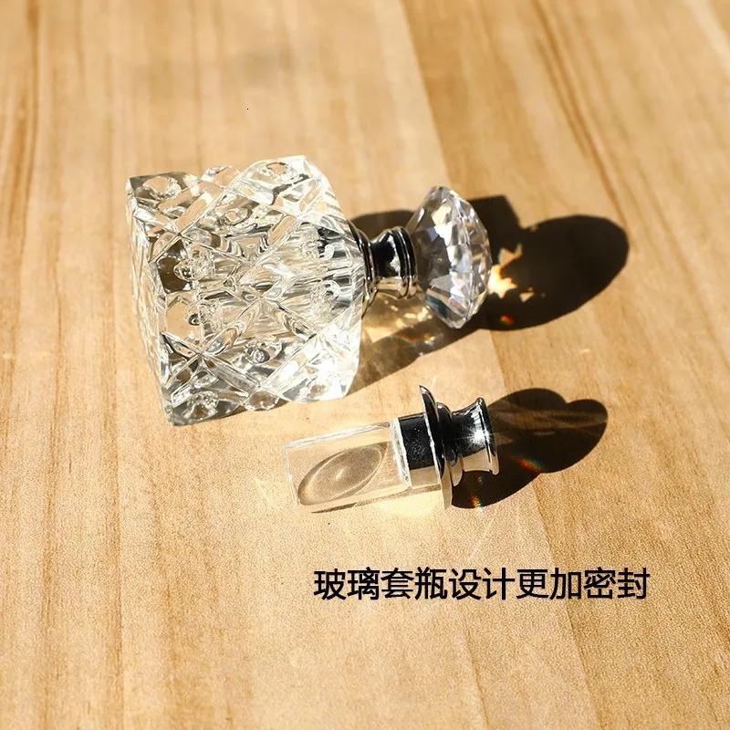 2/10pcs 3ML Essential Oil Bottle Crystal Glass Bottles With Glass Dropper Stick Attar Oil Perfume Fragrance Container Bottles 241225