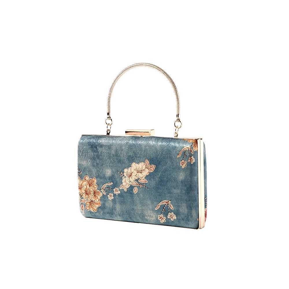 High Quality Fashionable womens embroidered evening bag sequin bead clutch wedding wallet shoulder party bag top handle handbag T241225
