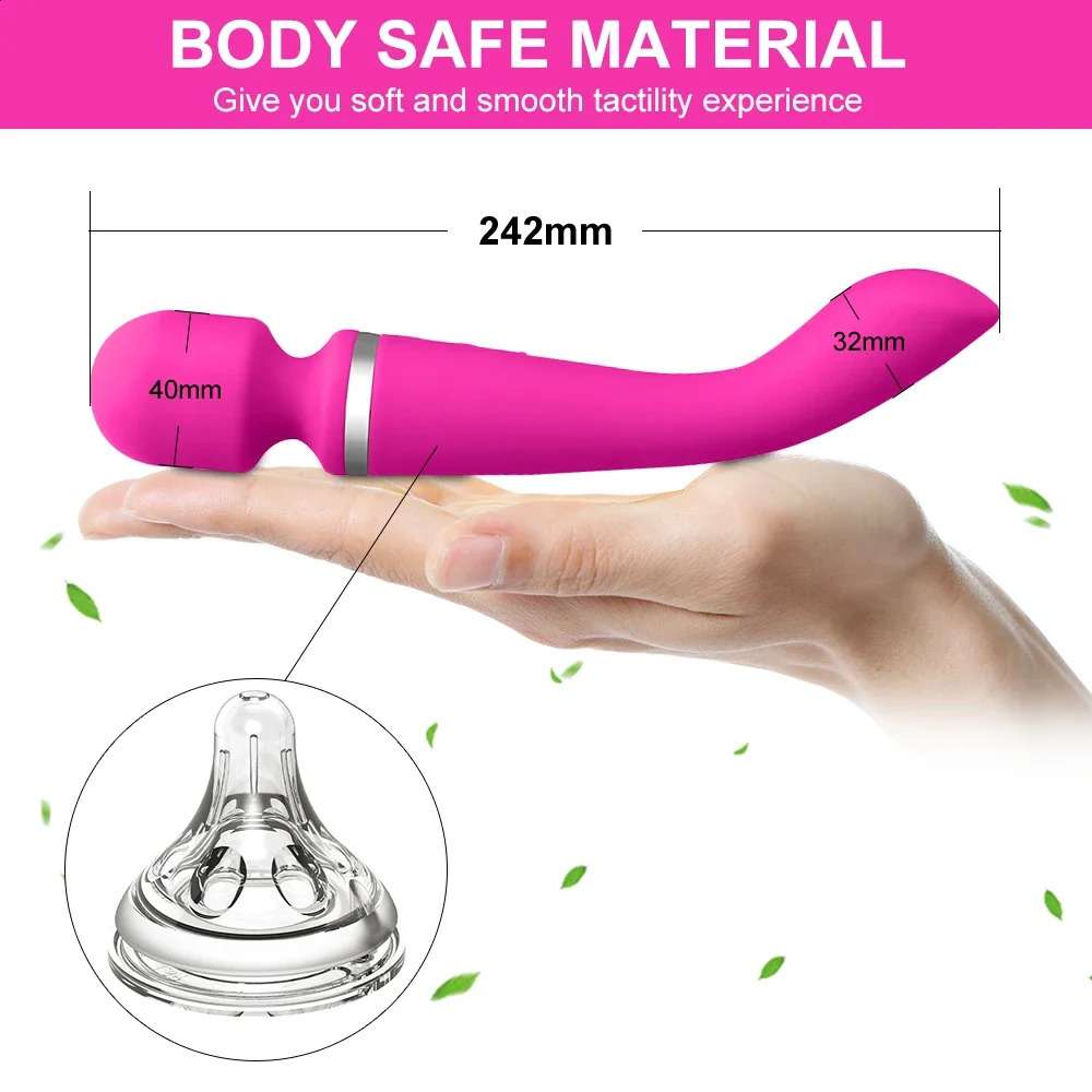Powerful Vibrator for Women AV Magic Wand Female GSpot Dildo Clitoris Stimulate Sex Toys Adults Goods 241226
