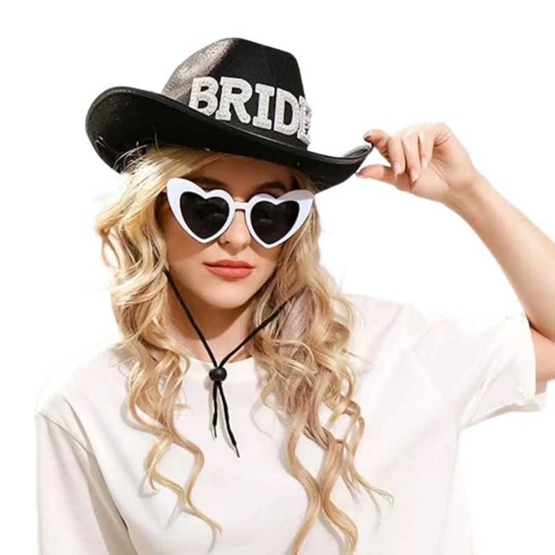 Rhinestones bridal hat with artificial pearl bridal shower denim hat carnival party photography hat W241225