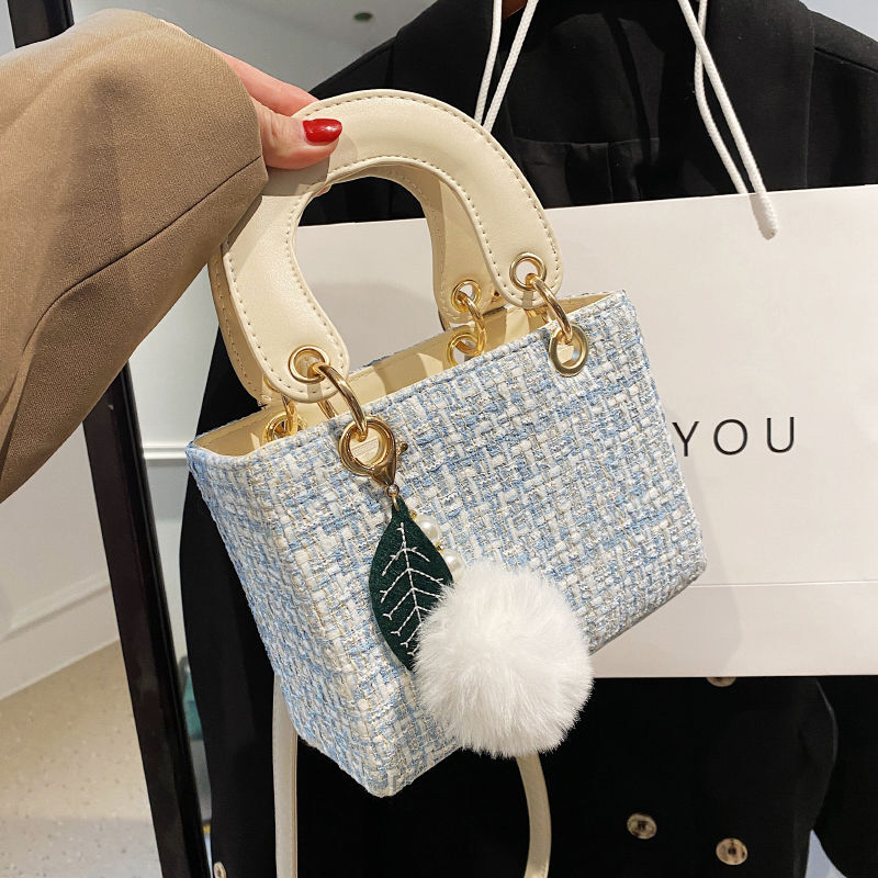 Fashion Small Women's Handbag 2025 New Trend Shoulder Bag Designer Fashion Wool Crossbody Bag Handbag Replacement Wallet