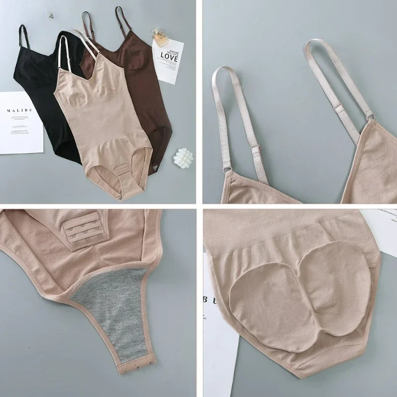 Body Shaper Shapewear Sculpting Sleeveless Tummy Control Bodysuit for Women Slim Waist Trainer with Hooks Plus Size 241225