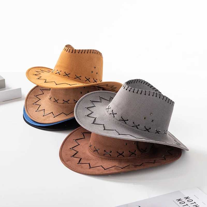 WZCX solid color unisex adult spring summer denim hat wide Brim sun hat outdoor jazz hat mens sun hat W241225