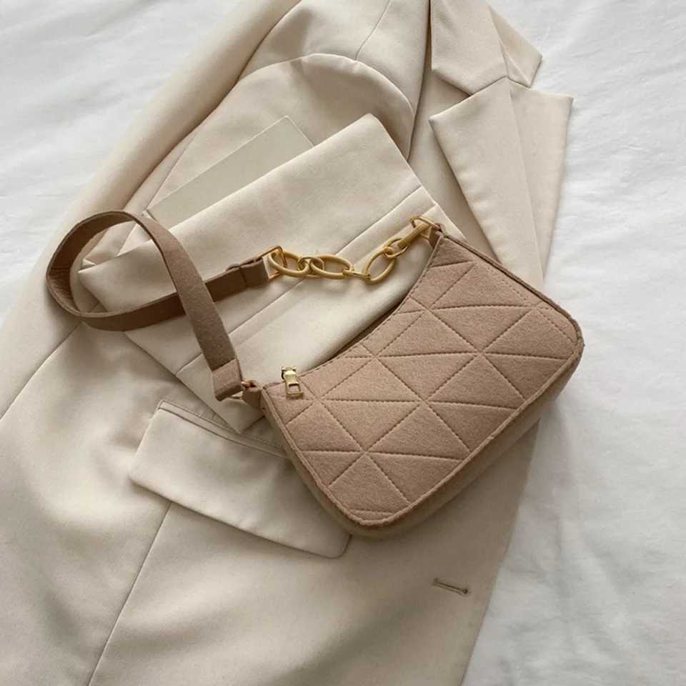 Fi Exquisite Shopping Bag Casual Women Totes Shoulder Bags Female Fi Solid Color Chain Handbag for WomenXJ241225