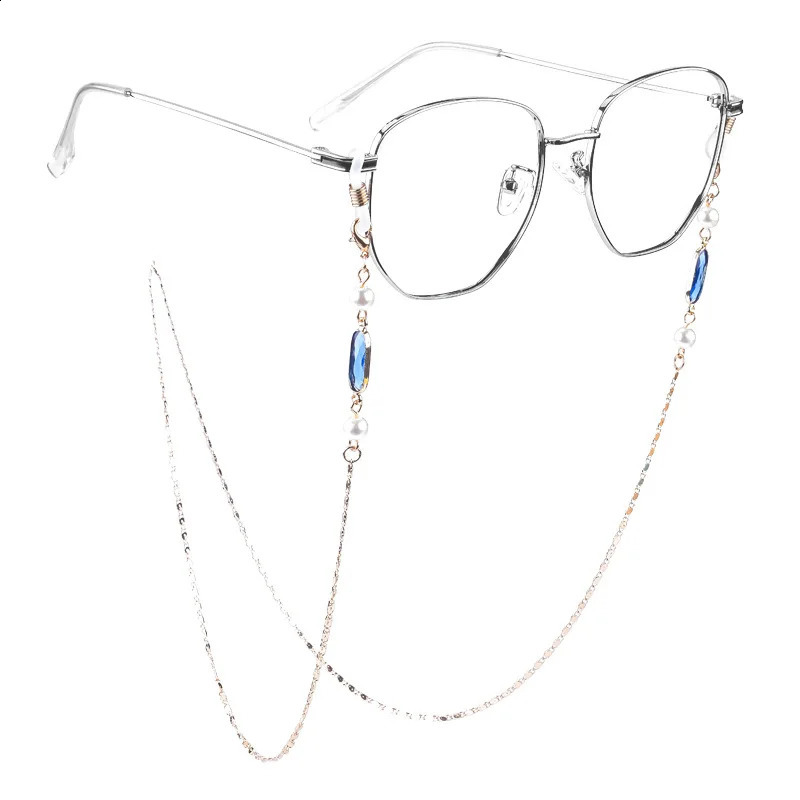 Fashion Rhinestone Glasses Chain Women Men Eye wear Accessories Stainless Steel Sunglasses Necklace Eyeglass Lanyard Strap 241226