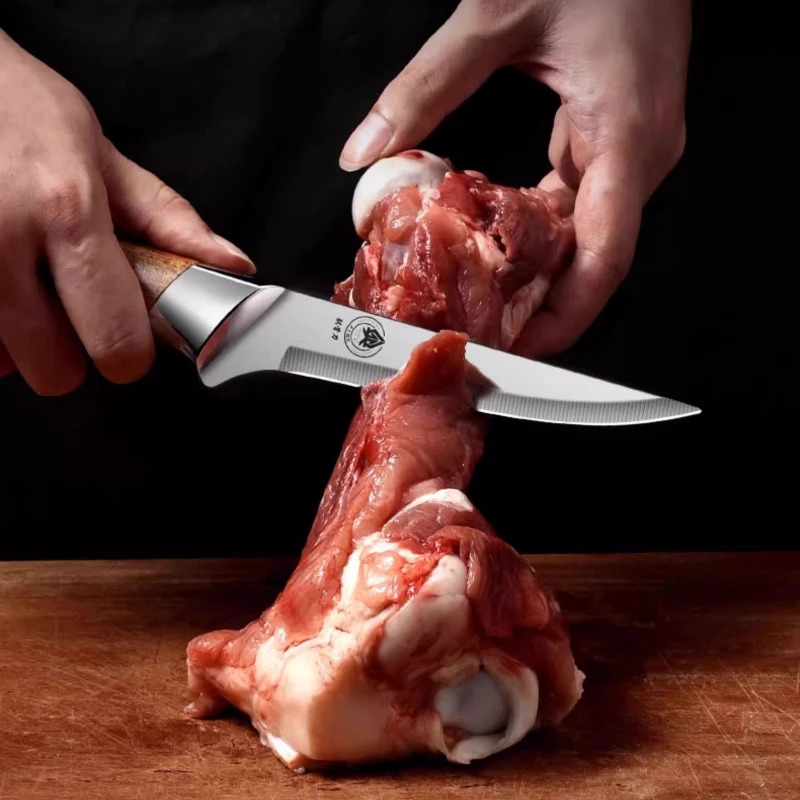 Meat cleaver butchers pig butchers knife sharp bone razor kitchen knife set with knife cover 241225