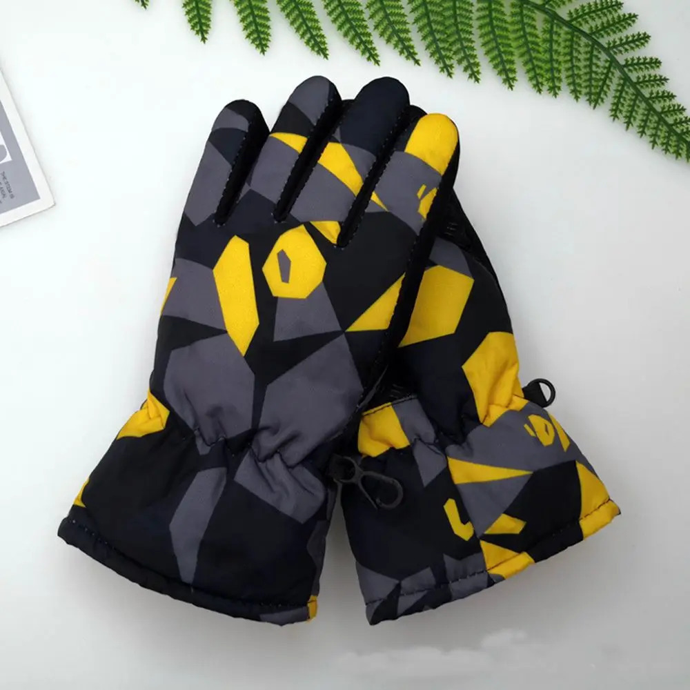 Children Kids Winter Snow Warm Gloves Boy Girls Ski Snowboard Windproof Waterproof Thicken Keep Longsleeved Mitten 241225