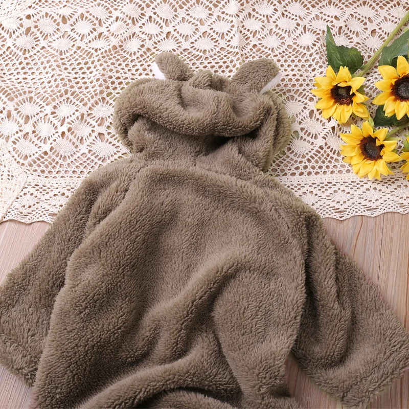 Humor Bear Autumn Cartoon Style Winter Long Sleeve Baby Boys Girls Rompers Toddler Kids Playsuit Jumpsuits Clothes 241225