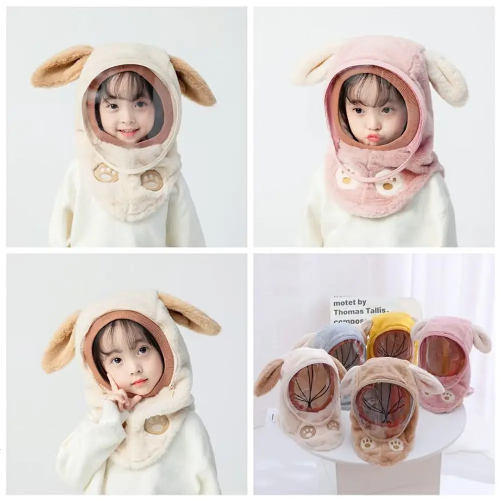 Ear Protection Thick Warm Cap Winter Cotton Fur Windproof Hats Snow Hat Children 241225