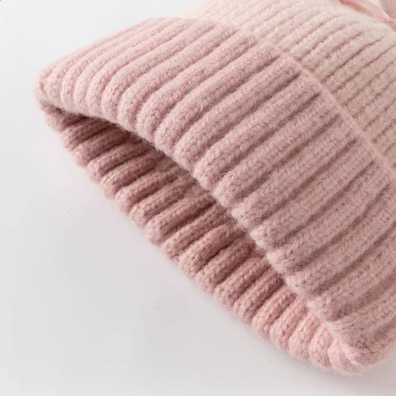 Dave Bella Winter Baby Hat Pink Ear Knit for Kids Warm Cap Girls Boys Windproof Beanies Infant DB4243031 241225