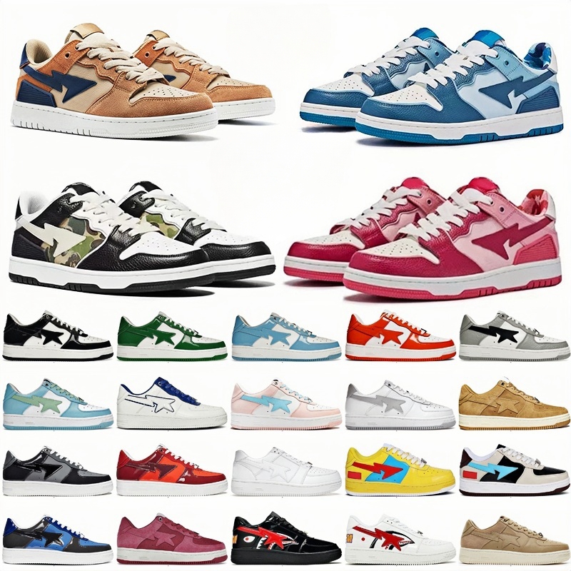 2025 bapeshoe sk8 Men Women Panda Kids Shoe White Black Purple Triple Pink Grey Fog Syracuse Mens Sneakers Sports Trainers Lows Shoes Factory Dir