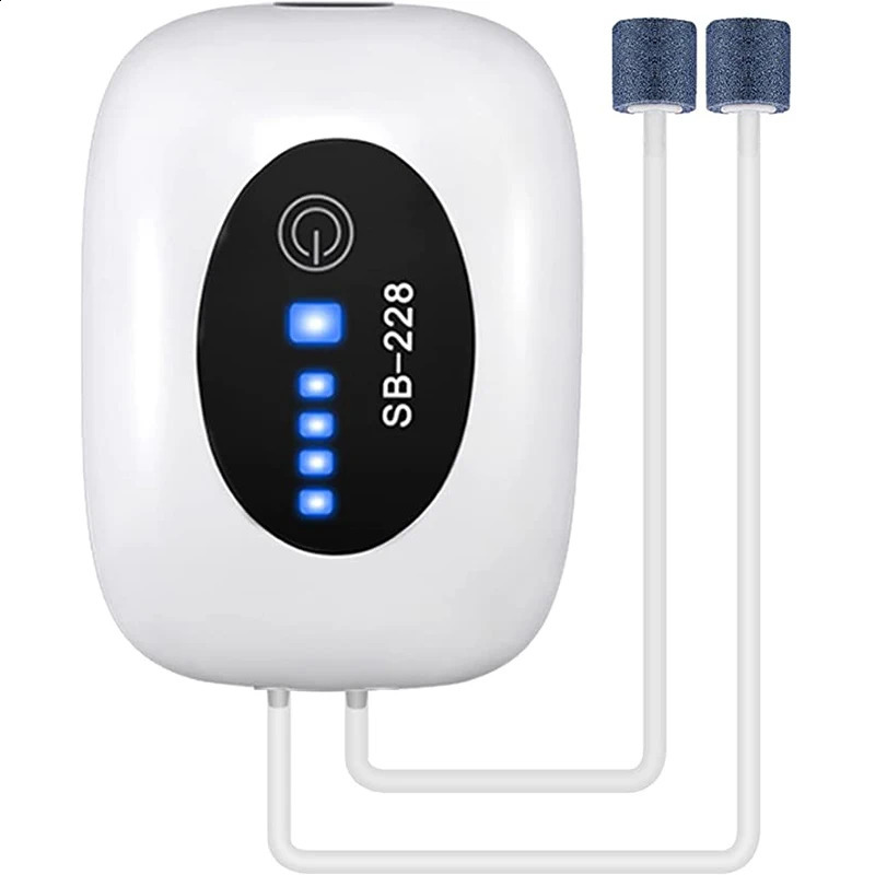 4800mAh Aquarium Oxygen Air Pump Compressor Fish Tank USB Charging Small Portable Exhaust Ultra Silent Indoor Outdoor Fishing 241225