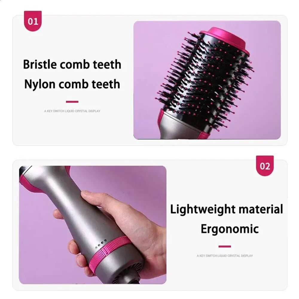 3 In 1 Comb Styling Comb for Straight Curly Electric Brush Women Heating Comb Hair Straightening Brush 241225