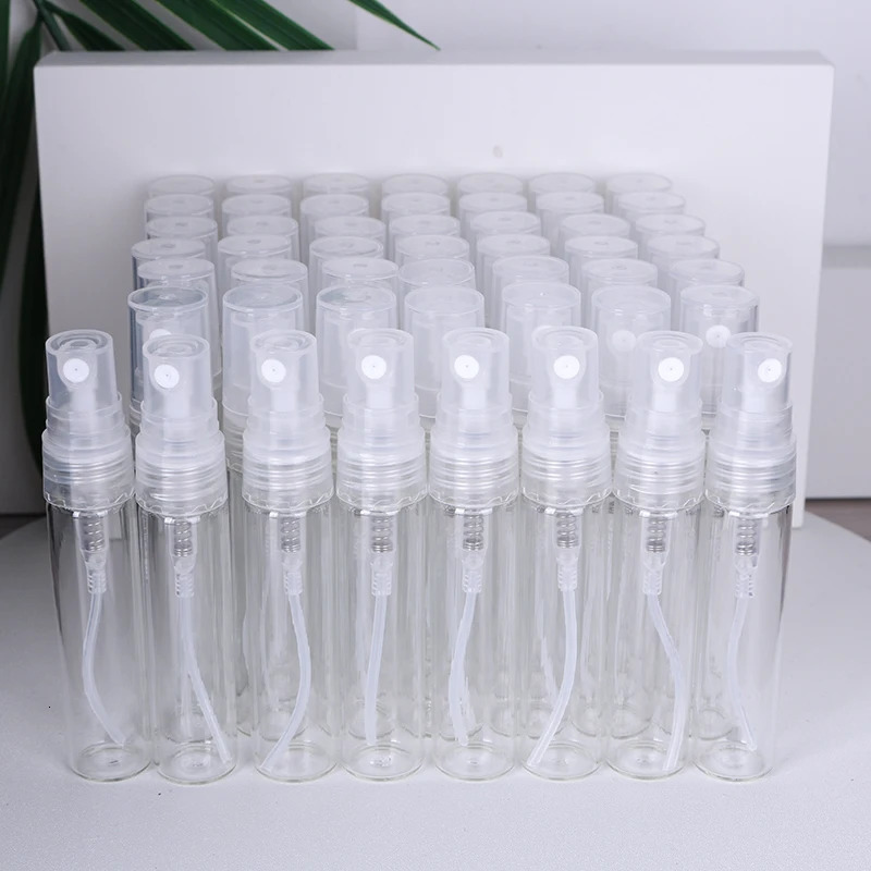 50/piece 5ml high quality glass bottle essential oil cologne ultra fine mist spray bottle mini portable perfume bottle 241225