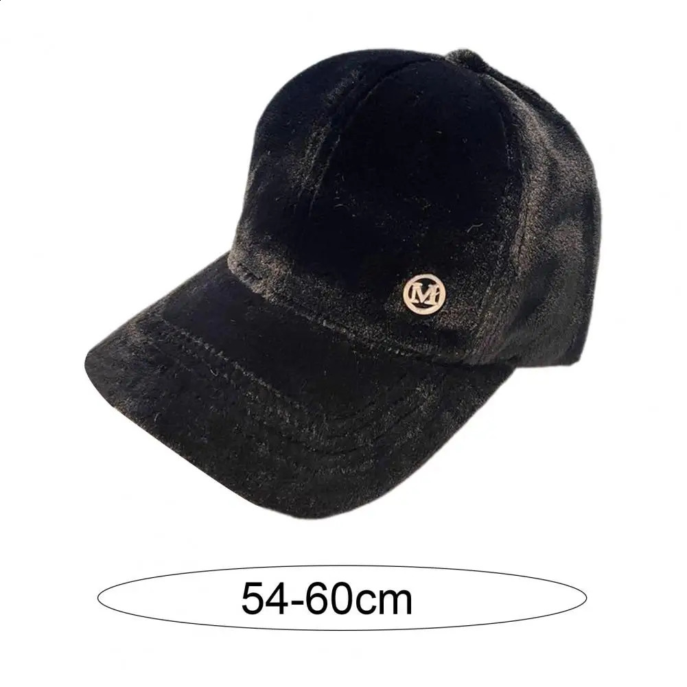 Peaked Cap Solid Color Winter Baseball Cap Hip-hop Style Baseball Hat 241226