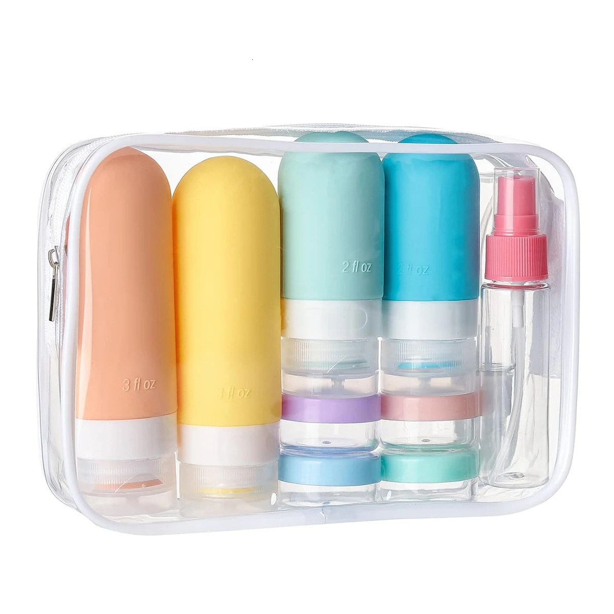 16 Pack Leak Proof Travel Bottle Set Made Of Silicone - TSA-Approved Containers For Toiletries And Conditioner 241225