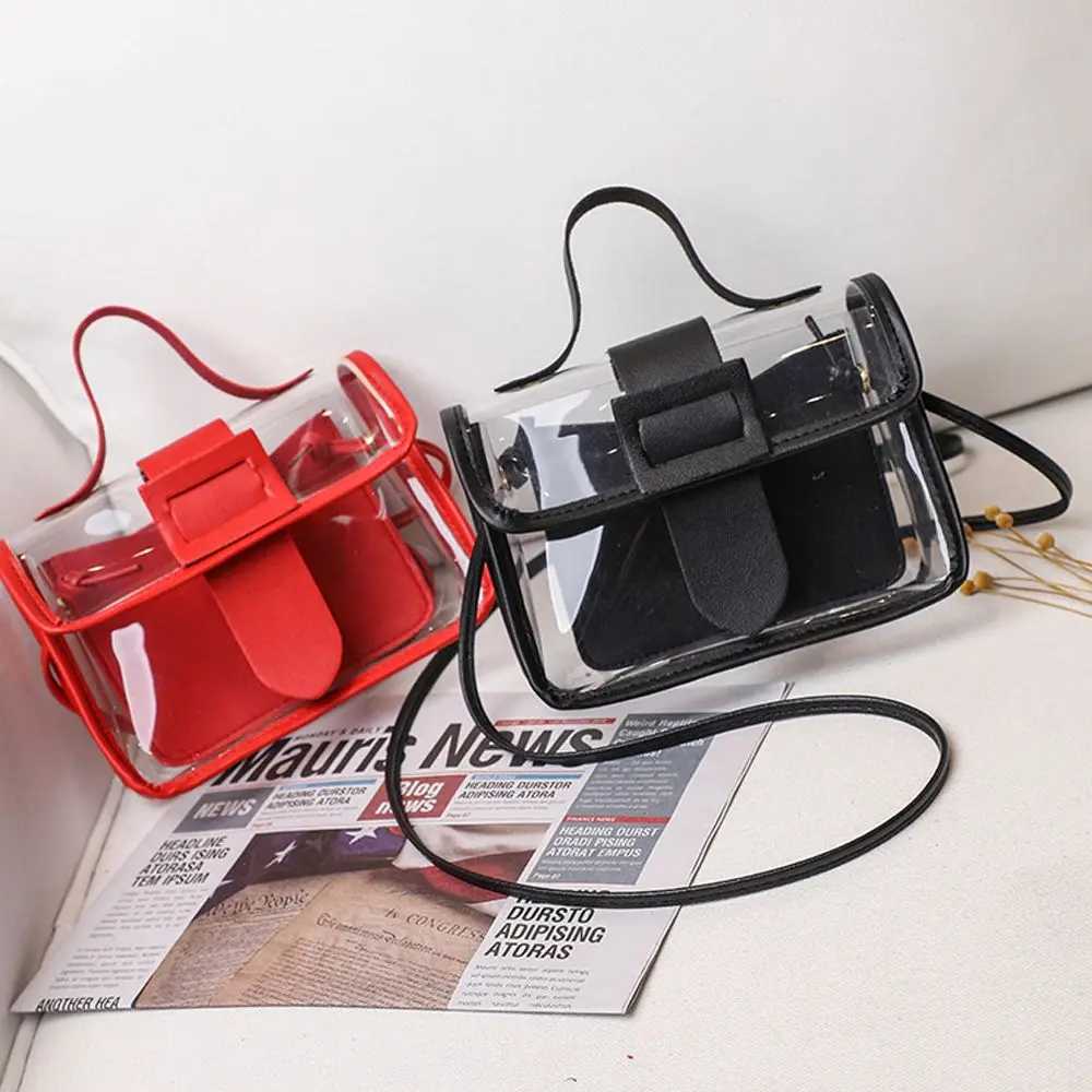 Small Womens Small Bag Transparent Jelly Candy Color Square Messager Bag Fi Cluhes PVC Shoulder Bag Crossbody HandbagXJ241225