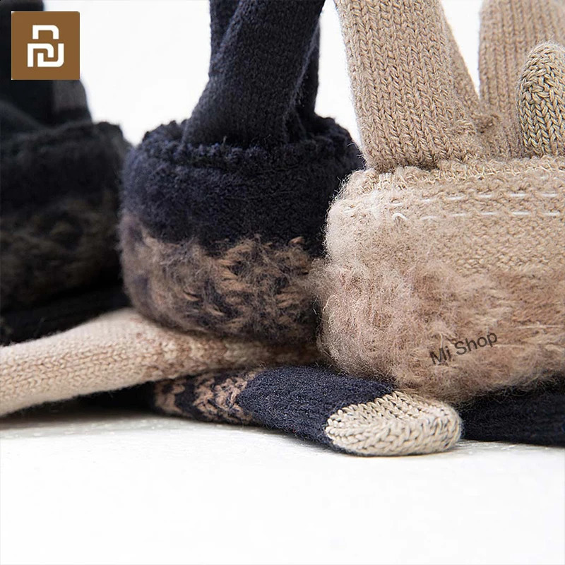 Gloves FO Finger Touch Screen Gloves for Women Men Winter Warm Velvet Gloves For Screen Phone Birthday/Christmas Gift 241226