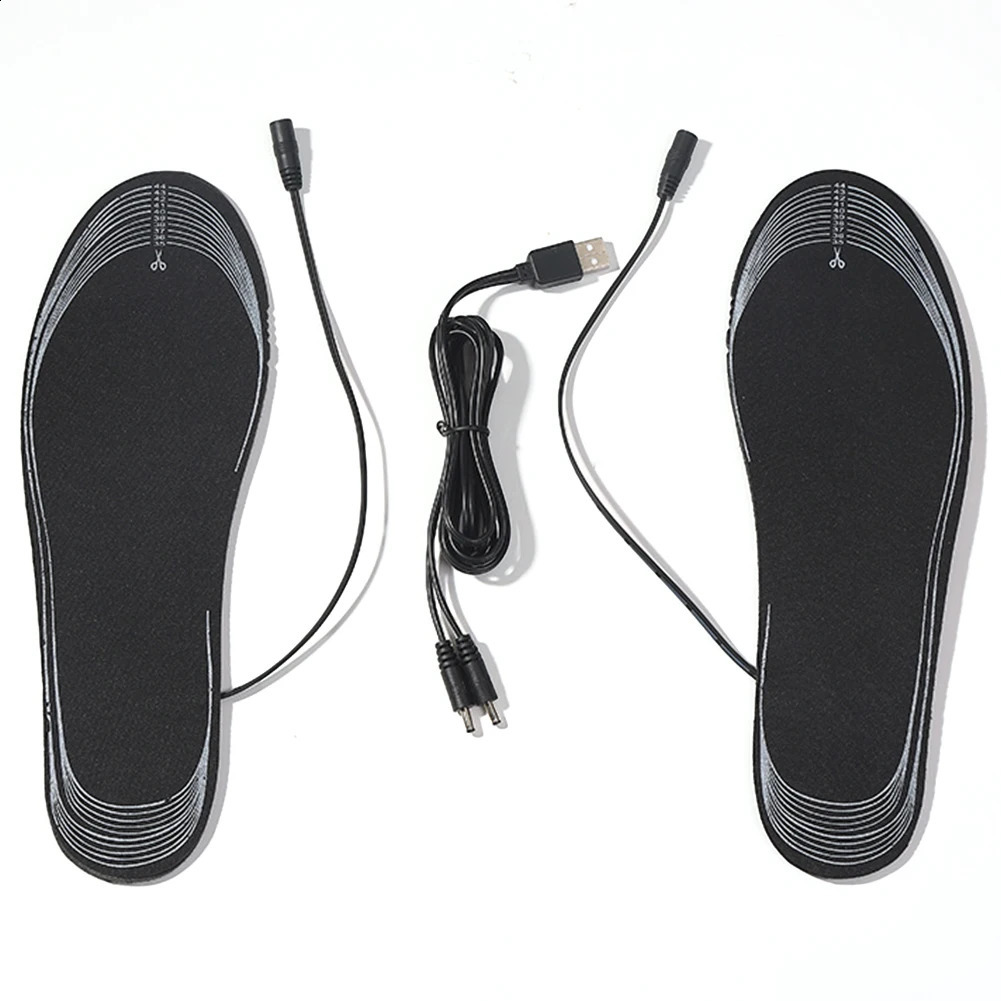 Unisex Heated Shoe Insoles Washable Rechargeable Heated Insoles Adjustable Temperature Multifunctional for Winter Outdoor Sports 241226