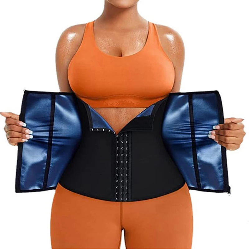BurVogue Women Waist Trainer Trimmer Corset Sweat Belly Band Sports Girdle Sauna Suit Waist Trimmer Sweat Bands for Stomach 241225