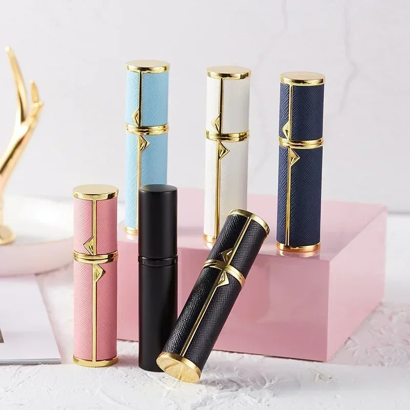 5ml Leather Perfume Bottle Refillable Perfume Atomizer for Travel Spray Bottle with Ultral Fine Fragrance Container Empty 241225