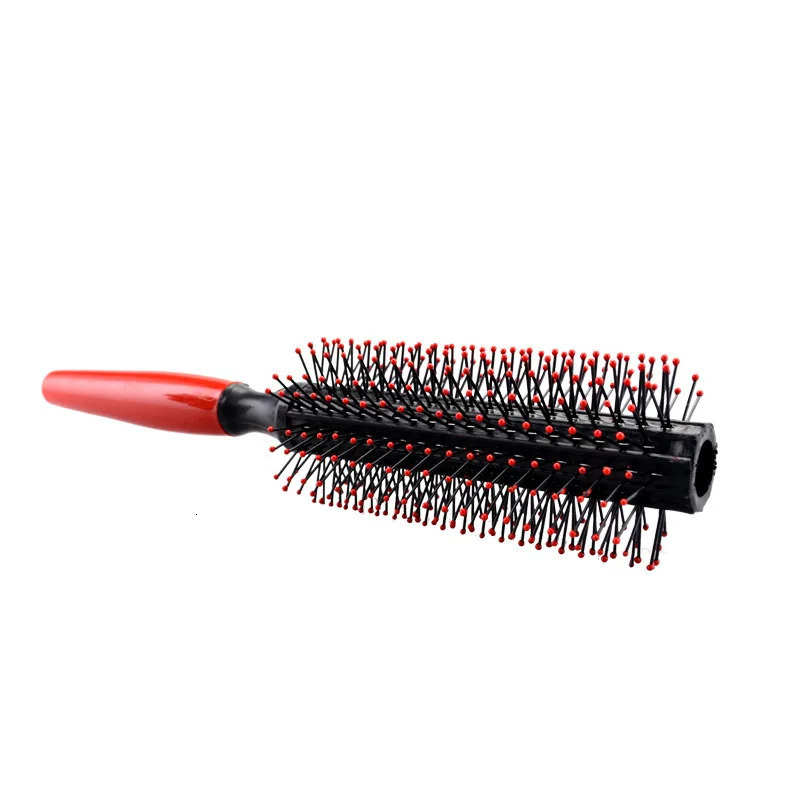 1~10PCS Hair Round Hair Comb Curling Hair Comb Brush Professional Plastic Handle static Hairdressing Salon Styling Tools 241225