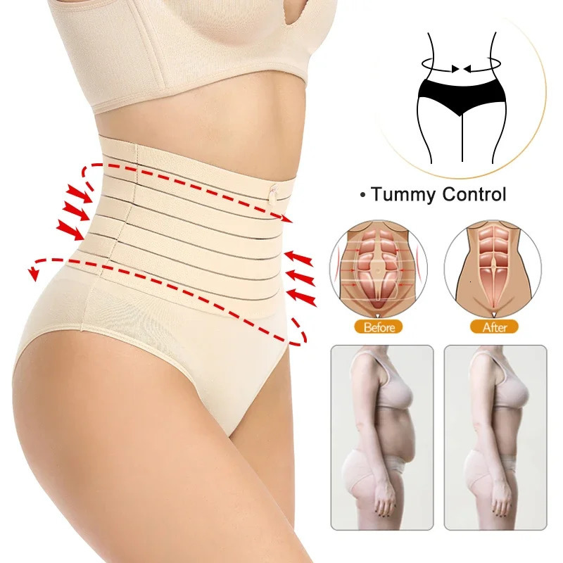 MISSMOLY Womens High Waist Body Shaper Control Panties Tummy Control Flat Belly Butt Lifter Shapewear Briefs Slimming Underwear 241225