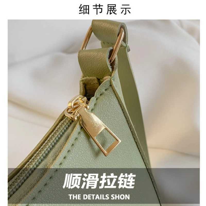 New Womens Handbag Fiable Solid Color Shoulder Bag PU Leather Casual Womens Hobos HandbagXJ241225
