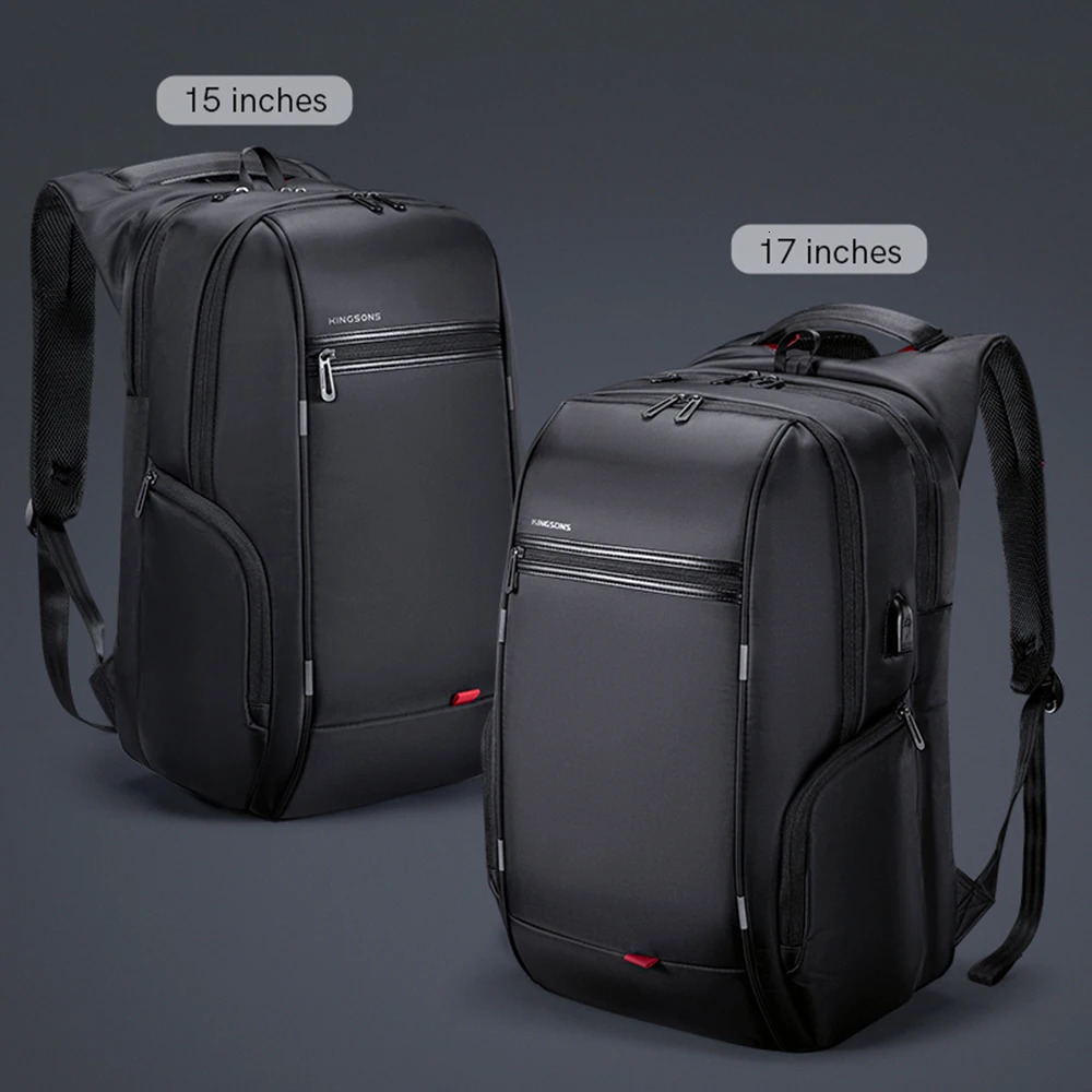 Kingsons Waterproof Laptop Backpack Multi-layer Anti-theft Travel Backpack External USB Charging Mochila Drop Wholesale 241225