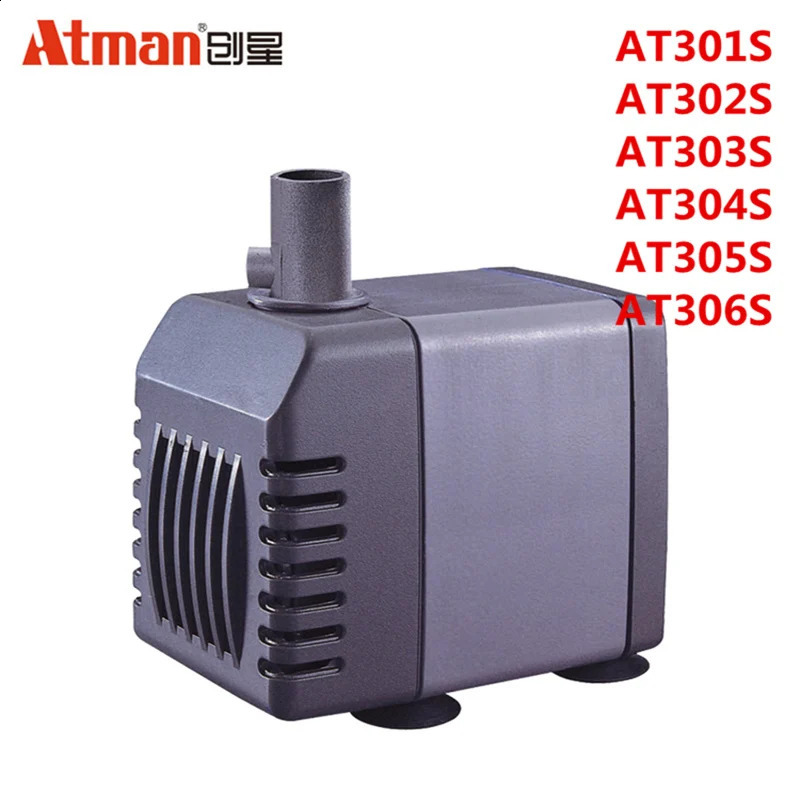Atman AT 301 302 303 304 305 10/15/25/40/55W 600-3000L/H Ultra-Quiet Submersible Water Pump Filter Fish Pond Fountain Aquarium 241225