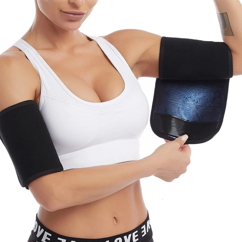 Unisex Sauna Arm Shaping Belt Womens Body Shaper Ion Coating Thermo Arm Slimming Sweat Fitness Workout Gym Arm Shaper 241225