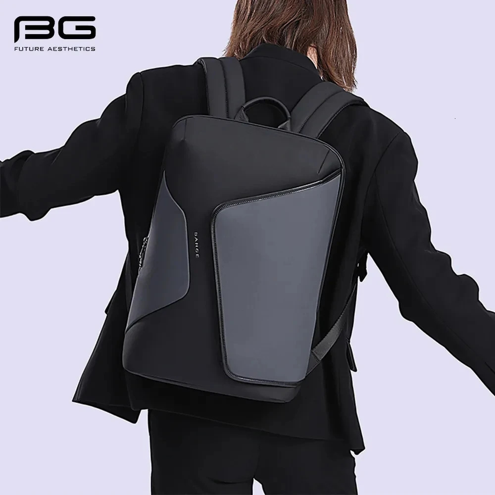BANGE Business Backpack with External USB Port Anti Splashing Water Travel Backpack 241225