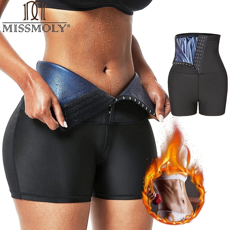 MISSMOLY Sweat Sauna Panties Body Shaper Shorts Weight Loss Slimming Shapewear Waist Trainer Tummy Control Thermo Leggings 241225