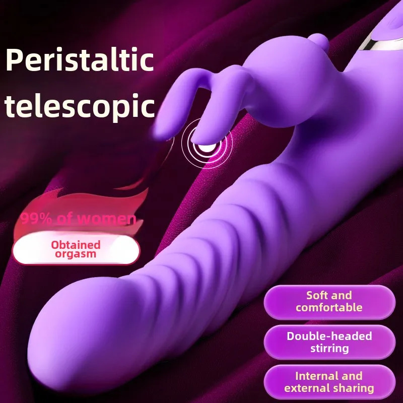Rabbit Vibrator for Women Telescopic Dildo Powerful GSpot Twisting Vibrators Clit Stimulator Female Masturbator Sex Toys 241226