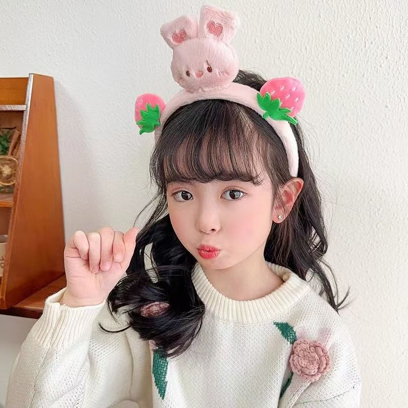 Cute Rabbit Hair Hoop Doll 3D Rabbit Ear Cat Claw Headband Children's Amusement Park Performance Hair Accessories