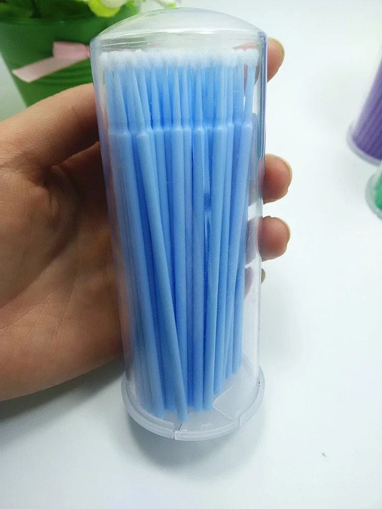 200 Pcs Micro Disposable Swab Bruch Application Eyelash Cotton Swab Makeup Toos High Quality 241226