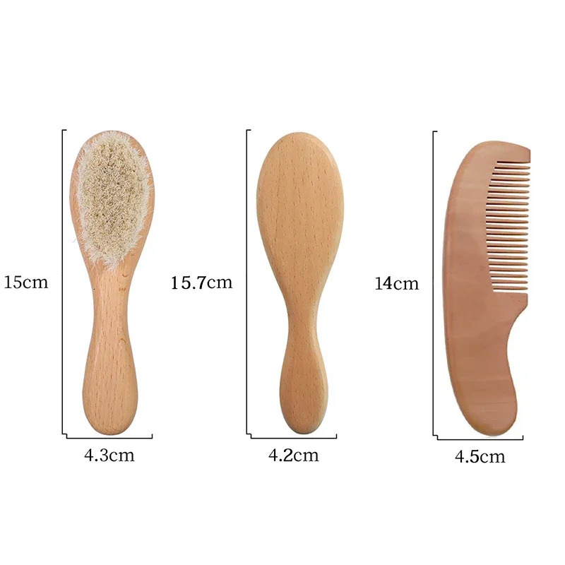 Personalized Baby Name Hair Brush Engraving born Name Baby Wooden Hair Brush Comb Brush Christening Birthday Baby Shower Gift 241225