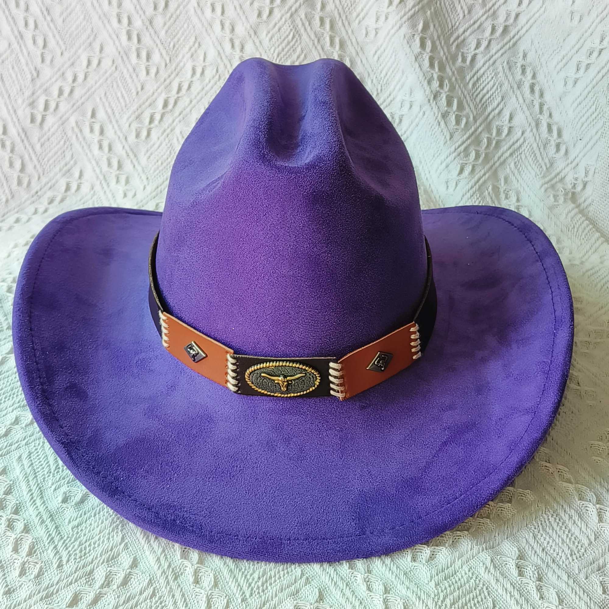 Retro denim hat winter vegan denim hat jazz hat suede denim hat wide brown fashionable felt Fedora hat Panama sombrero hombre W241225