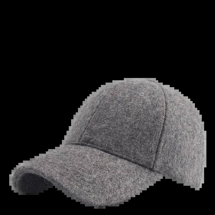 Wool Baseball Cap Womens Autumn and Winter Hat Thickened Keep Warm Female Fashion Trucker Cap Ladies Sport Hat Solid Color 241225